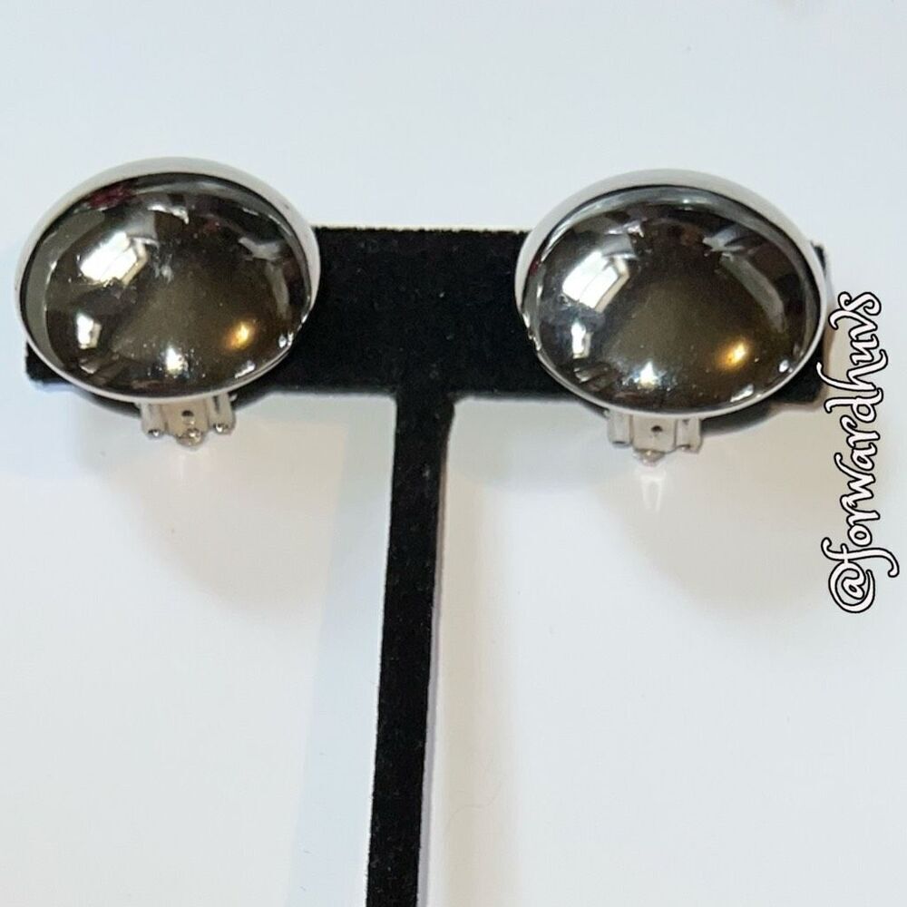 Bundle Sale 3 for $15 | Vintage Round Silver Clip-On Earrings